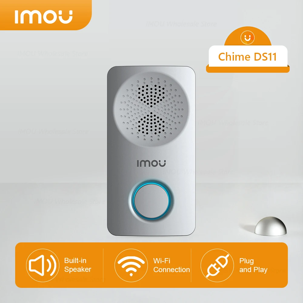 

Imou Smart Wireless Doorbell Smart Chime Alarm Doorbell Speaker For Home Security Electronic DoorBell Chime Bulit-in Speaker