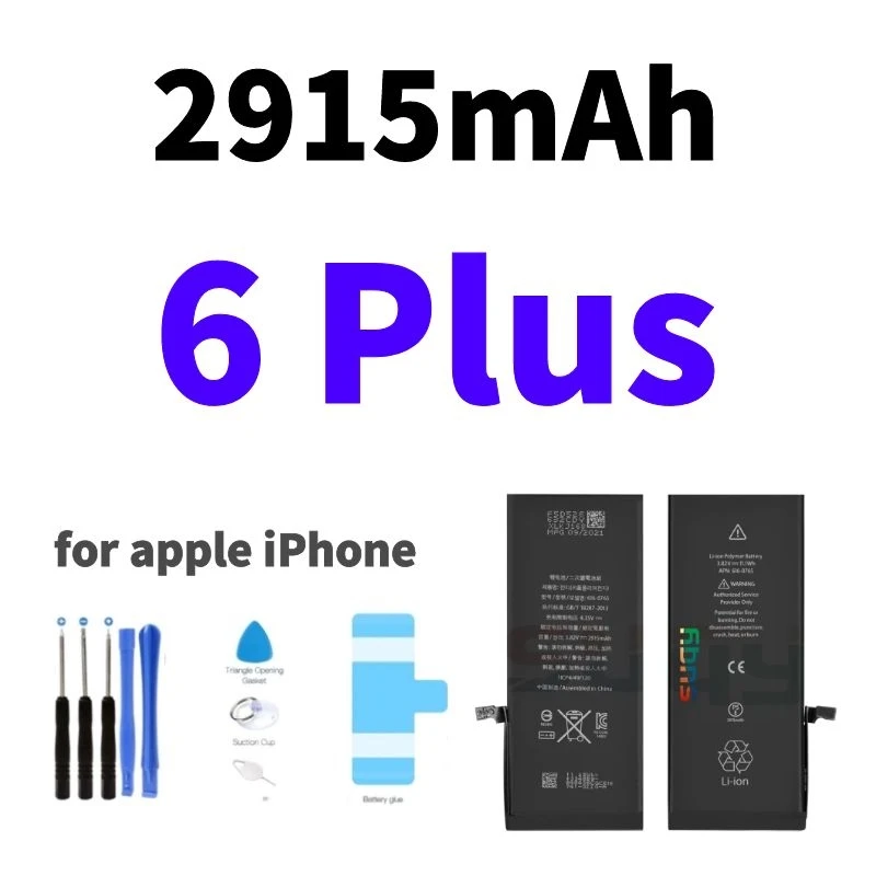 

suqy Li-ion Batteries for iphone 6 plus Battery Replacement 2915mah Bateria for iphone 6 plus Original Batterie for iphone 6plus