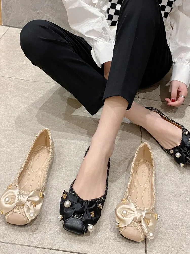 2022 Fashion Brand Spring Summer Women's Ballet Flat Shoes Mixed Colors Casual Loafers Office Ladies Work Driving Single Shoes