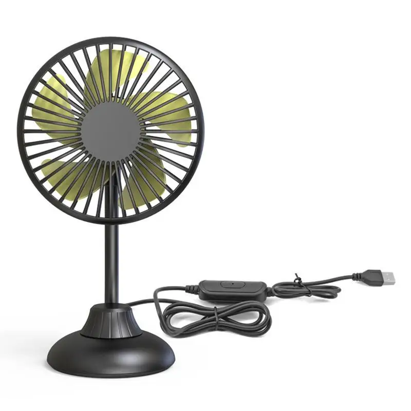 

USB Car Fan Strong Airflow Mini Fan 360Rotation Mini Fan Desktop Table Cooling Fan 360 Degree Rotatable For SUV RV Boat Auto