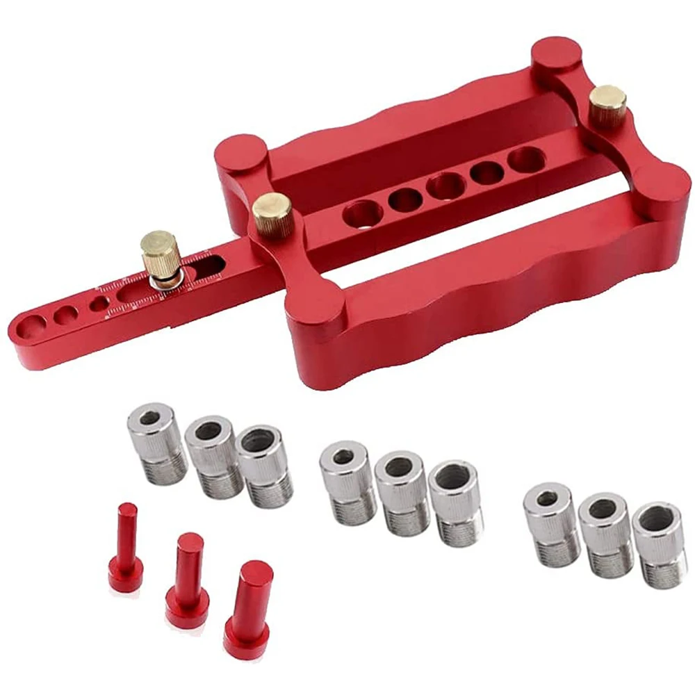 

Accurate Woodworking Drill Locator Convenient Labor Saving Alloy Steel Woodworking Drilling Template Guide Tool For Home
