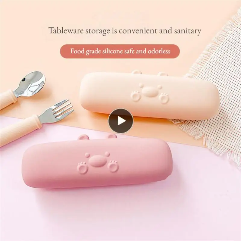 

Storage Box Children Storage Bag Portable Kindergarten Tableware