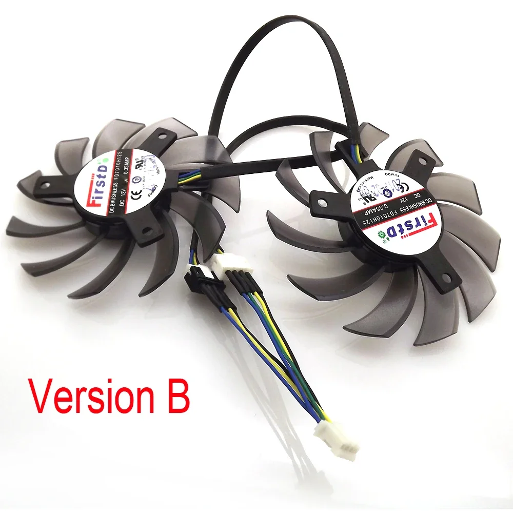 Два вентилятора видеокарты Oriental Matrix FD7010H12S 75 мм