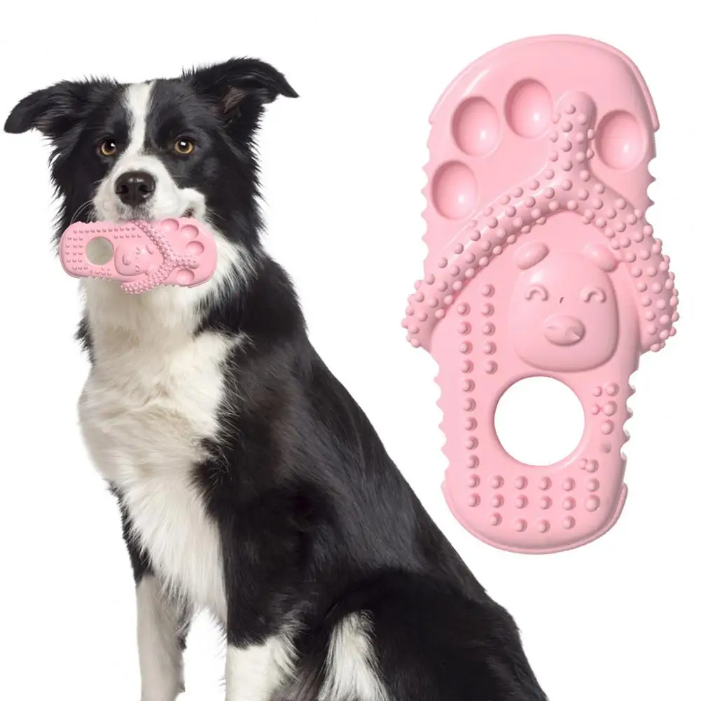 

Tooth Toy for Dogs Soft Slipper Shape Pet Teething Toy Chew Toy for Dogs Relieving Itching Teeth Cute Funny Durable Tpr Material