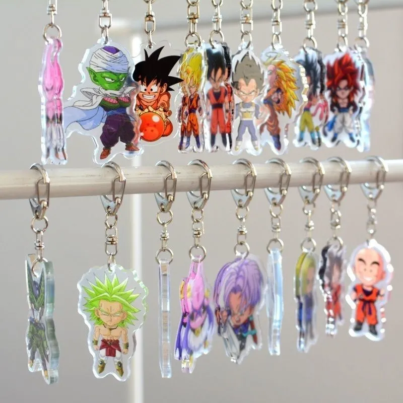 Двухслойная Акриловая подвеска из аниме Драконий жемчуг супер сайян Сон Гоку