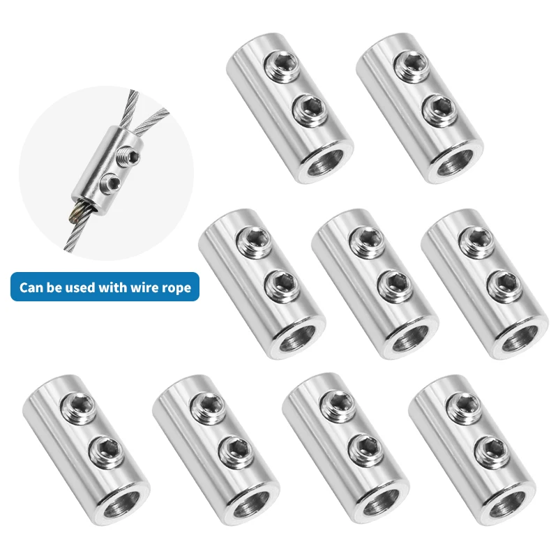 

Металлические зажимы для стальной проволоки 2/3 мм, комплект из 10 штук