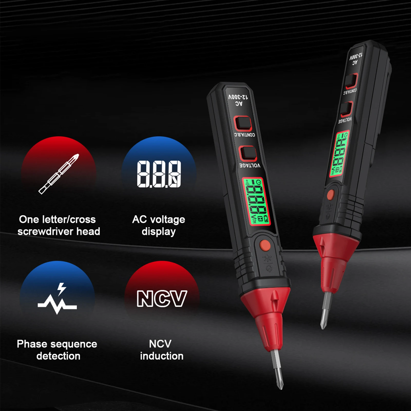Детектор напряжения ручка тестер электричества 12 ~ 300 В детектор переменного тока
