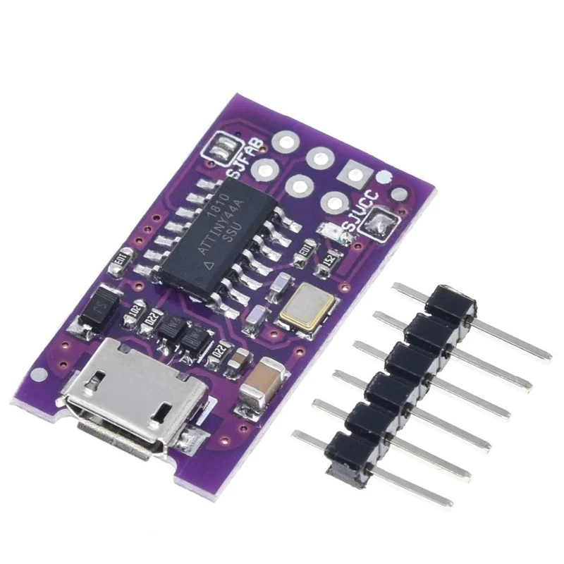 Миниатюрный программатор с Micro USB AVR ISP ATtiny44 ATTiny45 ATTiny85 USB-программатор IDE загрузчик