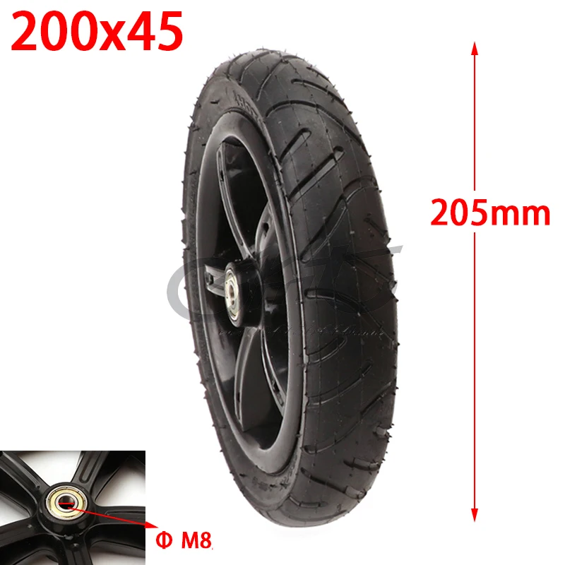 

200x45 pneumatic tire 8 inch baby stroller pneumatic wheel medical wheel balance bike skateboard wheel