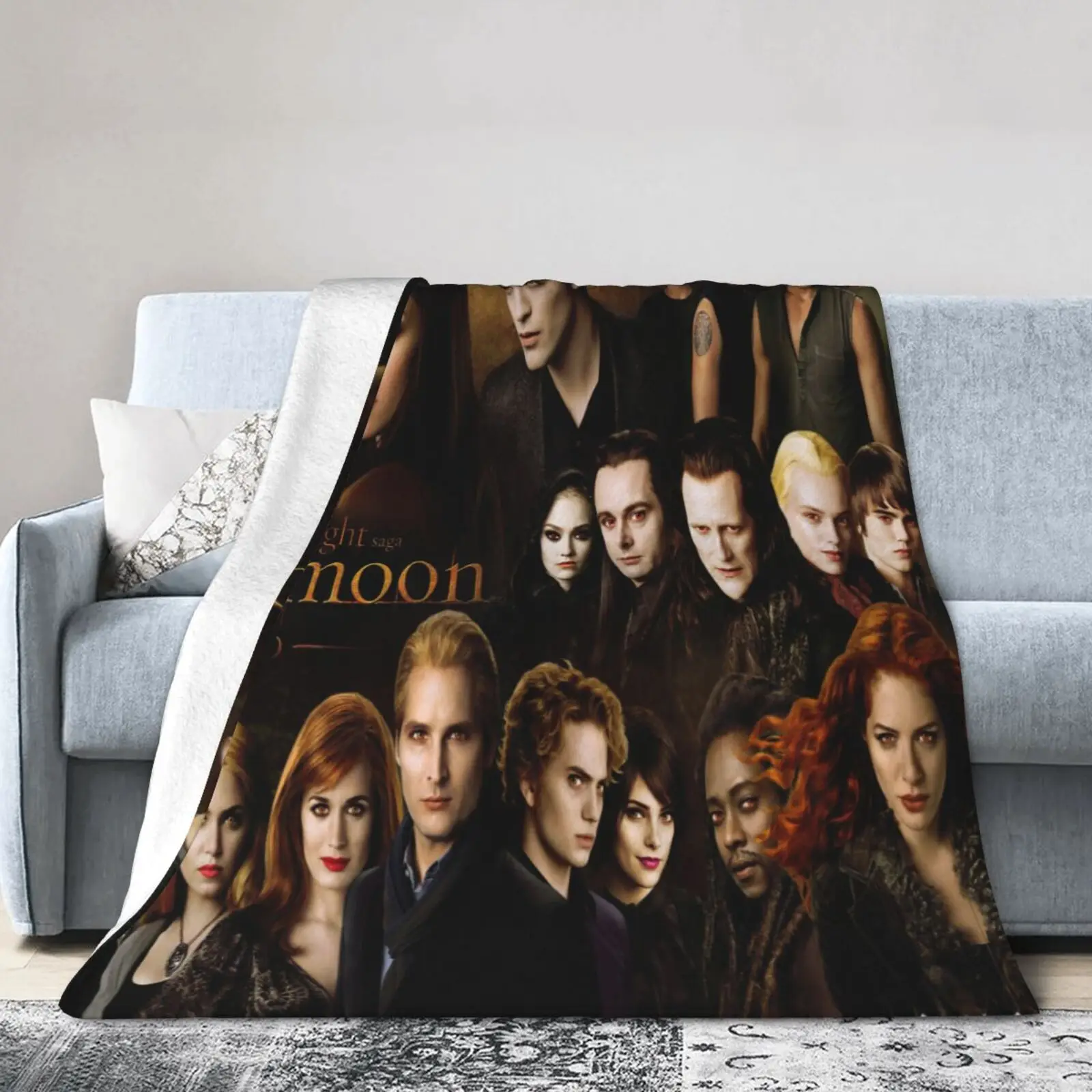 

Edward Bella Jacob Black Blanket Breathable Flannel Winter Super Warm Bed Blanket Travel Bedding