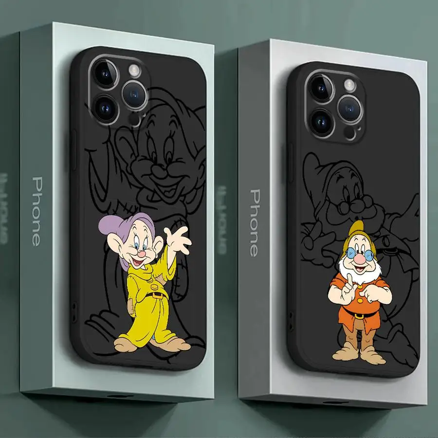 Чехол для телефона Белоснежка и семь гномов Apple iPhone 15 16 Pro XS Max 13 14 Plus XR SE 7 8 12 11 plus Matte