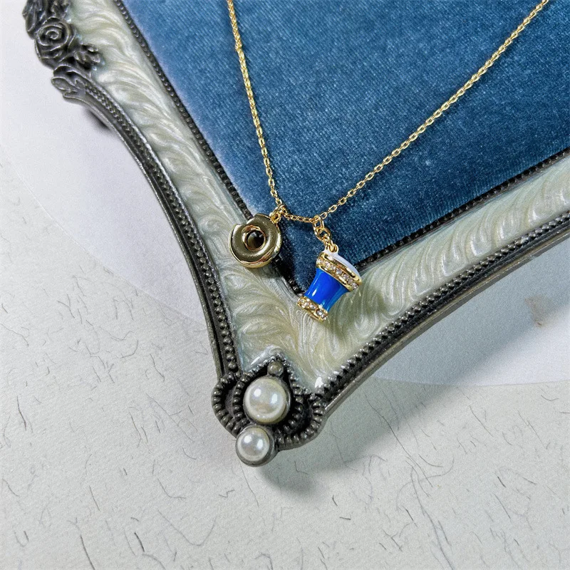 Новая милая мода красочная эмалированная глазурь AB асимметричный конус для