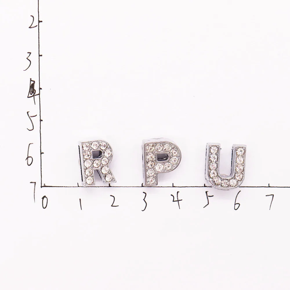 Новинка 1 шт. искусственная кожа 26 букв алфавита сандалии украшение обуви