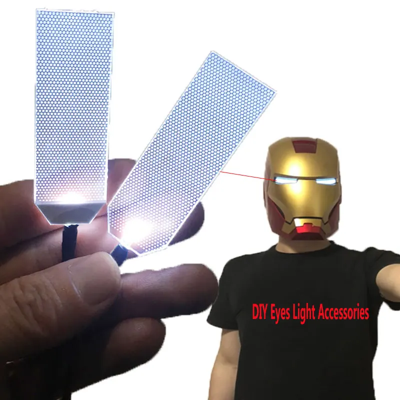 Фото Cosplay DIY светодиодные светящиеся фотообои для глаз Тони Старка аксессуары для фотографий небольшого размера №1
