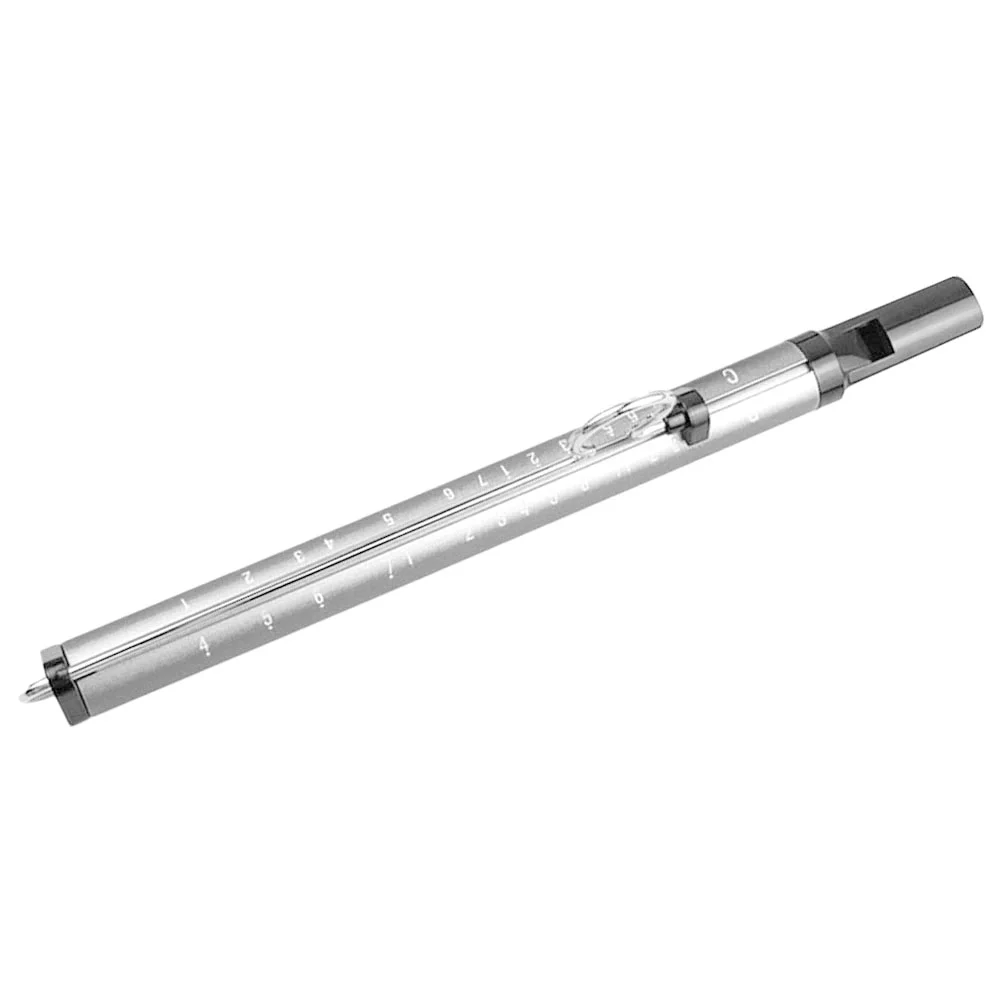 Yoyo Dizi Slides Свистки для детей Blow The Air Flute Серебристый алюминиевый сплав
