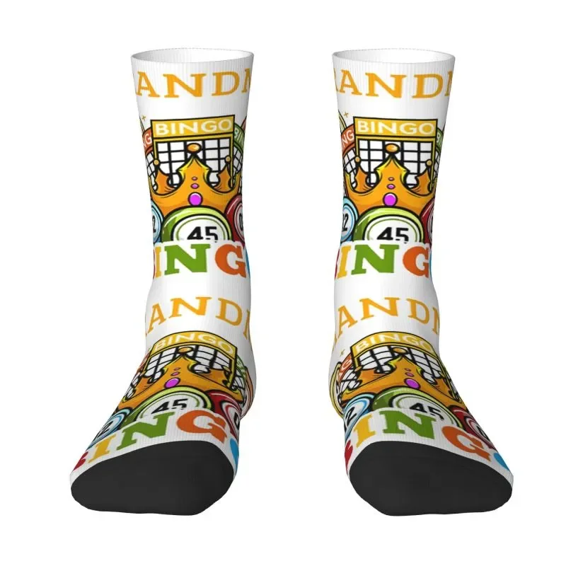 Bingo Paper Game Mens Crew Socks Unisex Fashion Spring Summer Autumn Winter Dress Socks