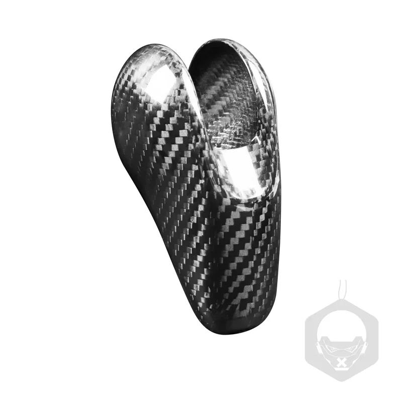 Черный красный углеродное волокно рычаг переключения передач украшение