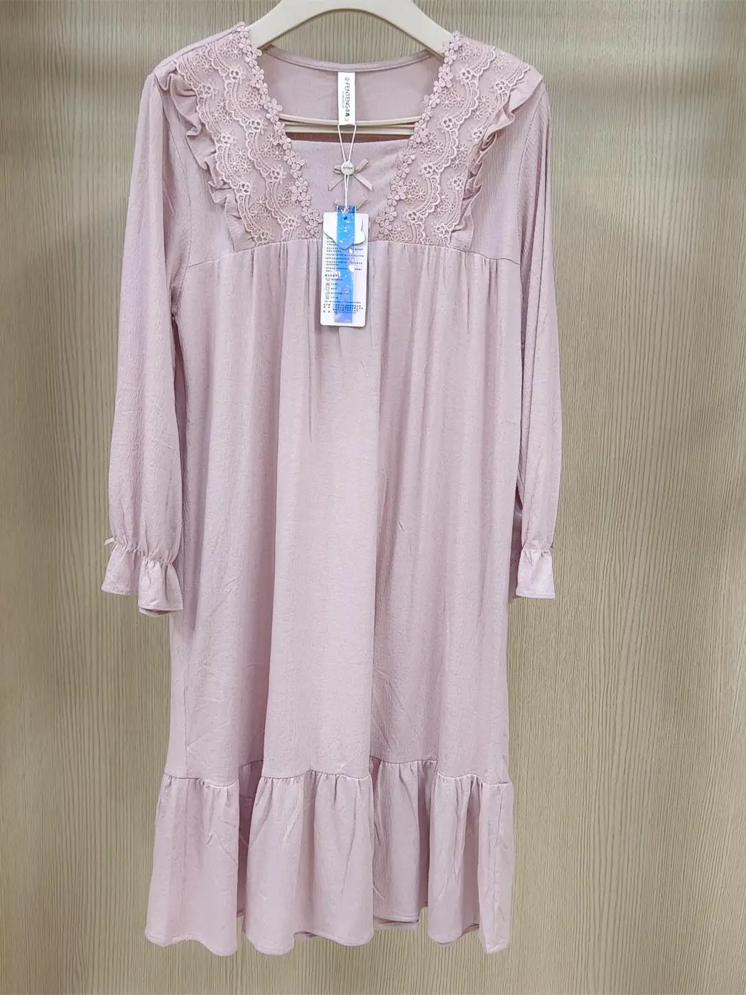 Пижамы Finteng осенние женские модальные юбки с длинными рукавами мягкая и удобная