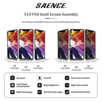 OLED For iPhone 7 8 6S Plus X XR XS Max LCD Screen 11 12 Pro Max 13 Mini With 3D Touch Incell Replacement Display No Dead Pixel 3