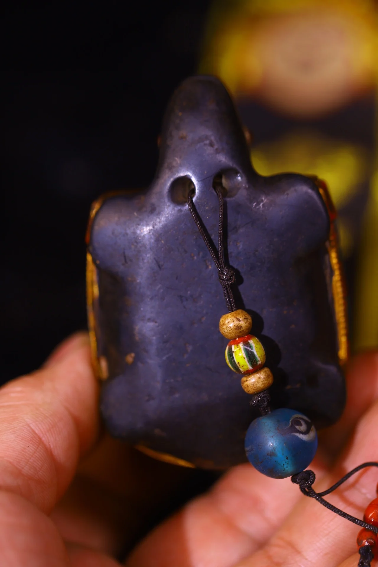 Коллекция тибетских храмов 2 дюйма старый натуральный метеорит мозаика