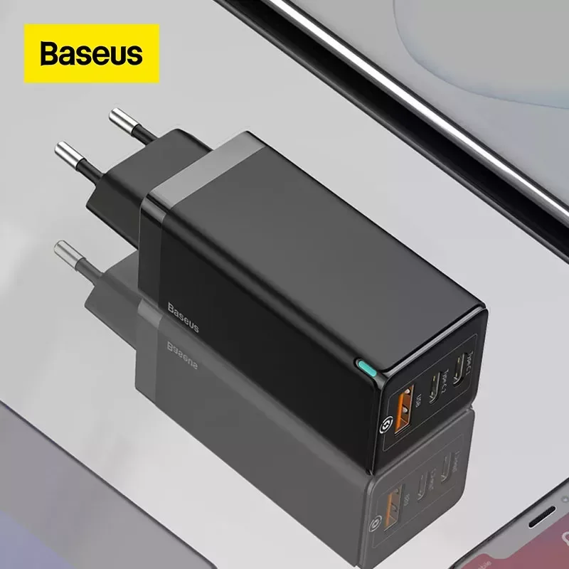 

Устройство зарядное сетевое с USB-портами и QC 4,0 4,0, 65 Вт