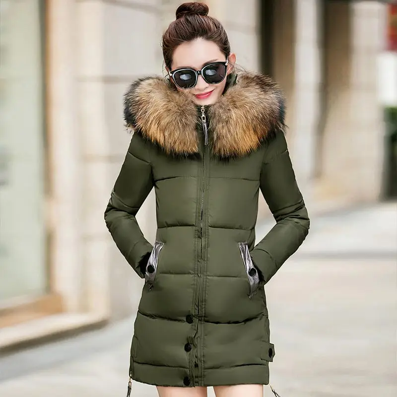 

New 2022 Women's Winter Down Jacket Fashion Hooded Thick Super Warm Parka Coat Women Jacket Long Sleeve Winter Women's Clothing