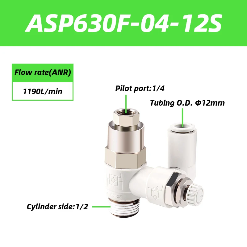 

Контроллер скорости серии ASP с обратным клапаном для пилота с универсальным фитингом ASP330F-01-06S 08S ASP430F-02-06S 08S