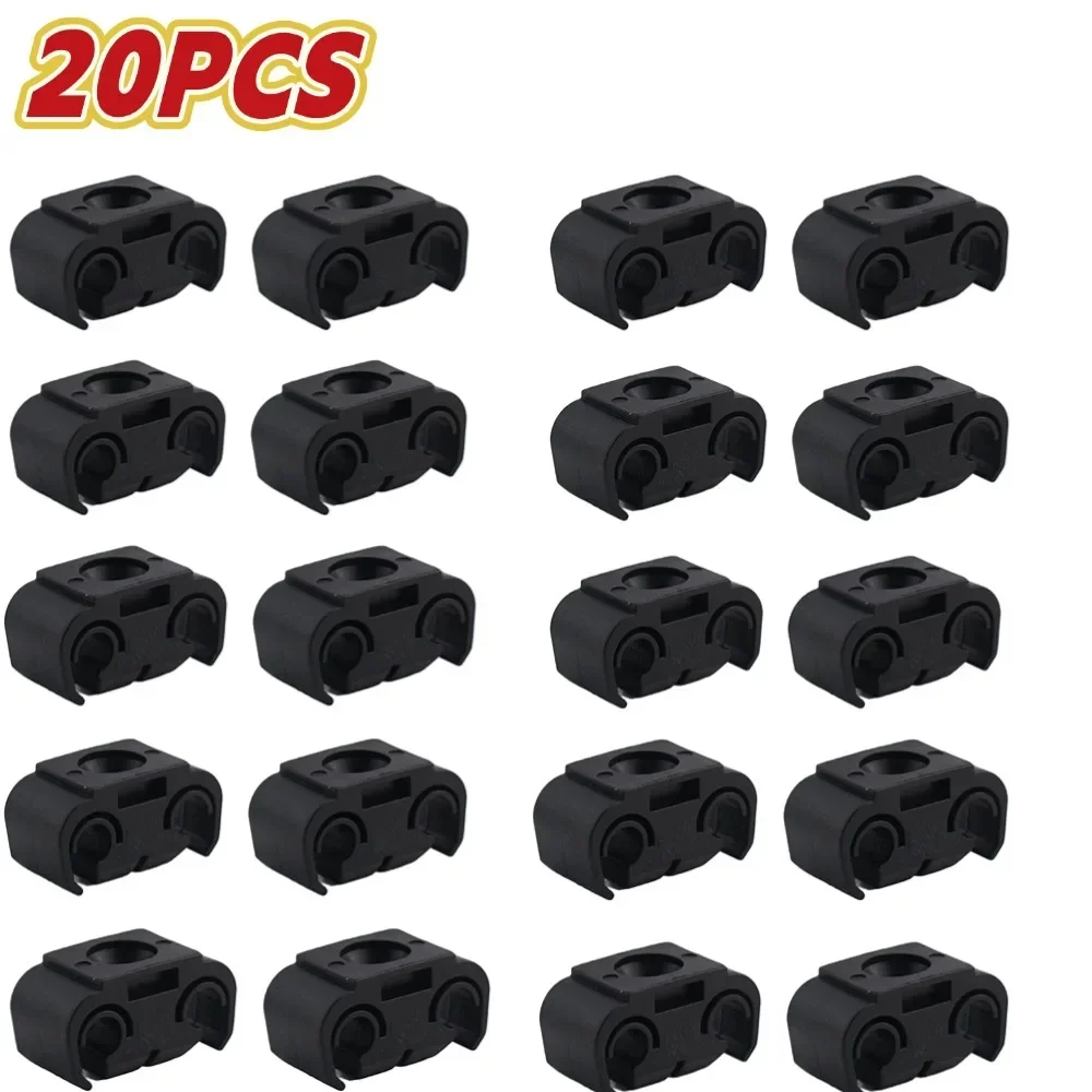 

10/20 шт., зажимы для шлангов тормозной магистрали автомобиля, двойной держатель троса, зажим для 5 мм тормозной трубки, фиксированные зажимы для магистрали, крючки