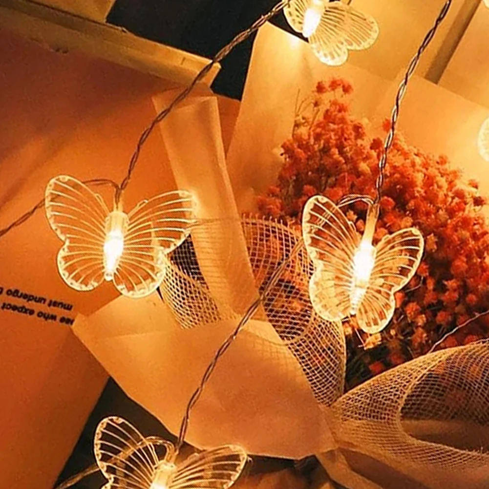 

Butterfly Fairy String Lights LED Indoor Outdoor Home Party Garlands Warm Lights