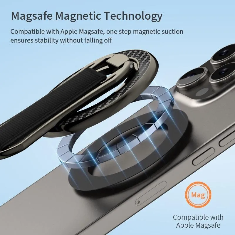 Фото На 360° °   Поворотный складной сильный магнитный кронштейн Magsafe, подставка для мобильного телефона, материал из цинкового сплава, держатель для телефона, аксессуары для телефонов №3