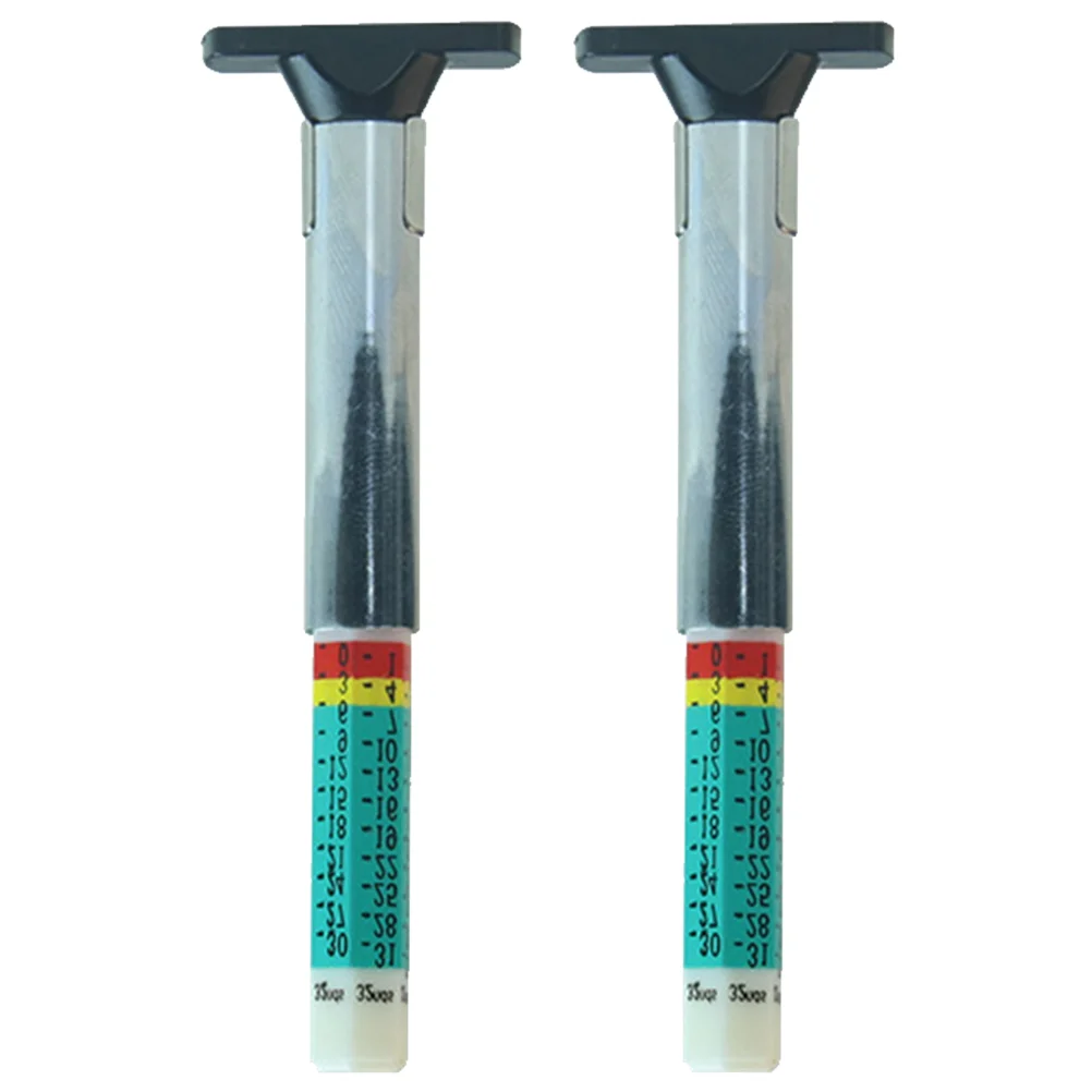 2 шт. протекторная ручка инструмент для измерения автомобильных шин линейка
