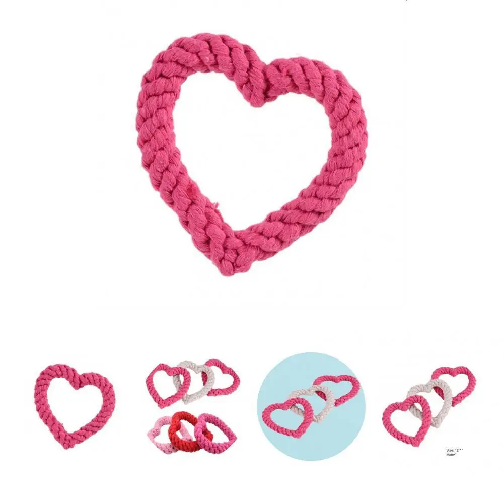 

Dog Chew Toy Good Valentine's Day Themed Puppy Throwing Chew Toy Eco-friendly Oral Care Pet Interactive Toy