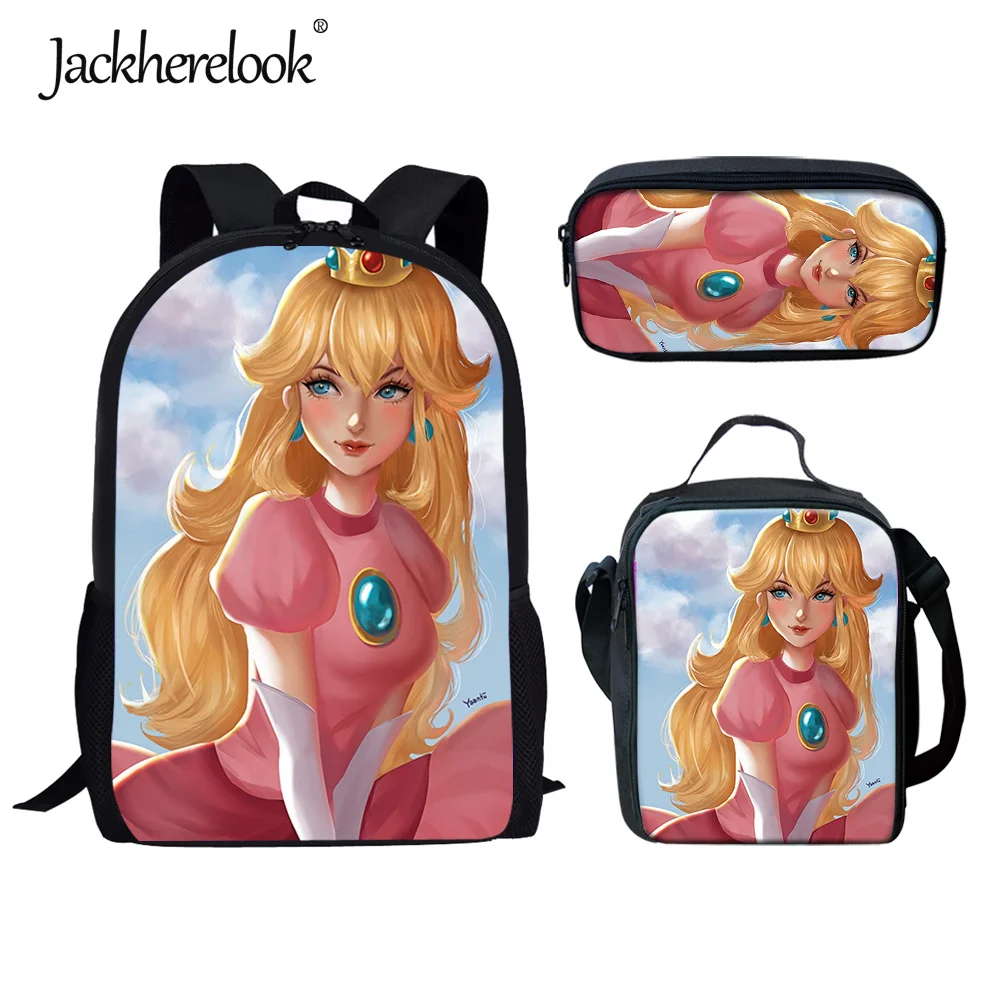 

Jackherelook 3 шт./компл. симпатичная школьная сумка с принтом в виде лап, школьные рюкзаки большой вместимости, школьные рюкзаки для девочек-подро...