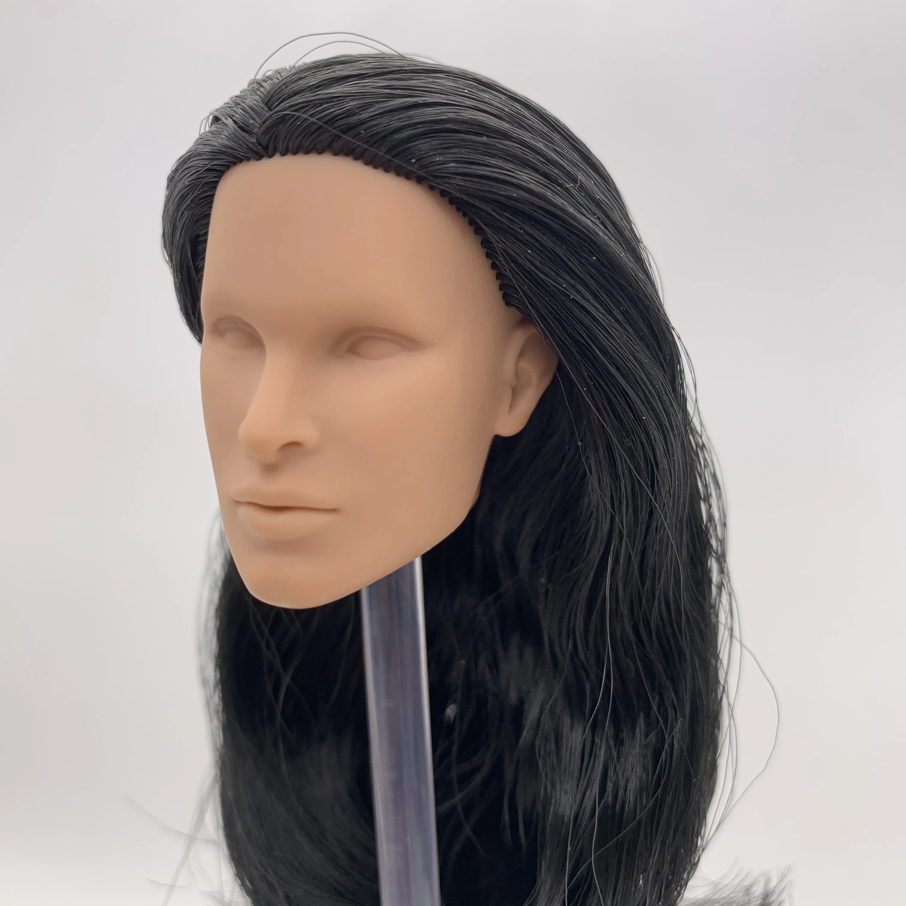 

Fashion Royalty Callum Windsor White Skin Black Hair Rerooted Integrity 1/6 Scale Male Doll Unpanited Head