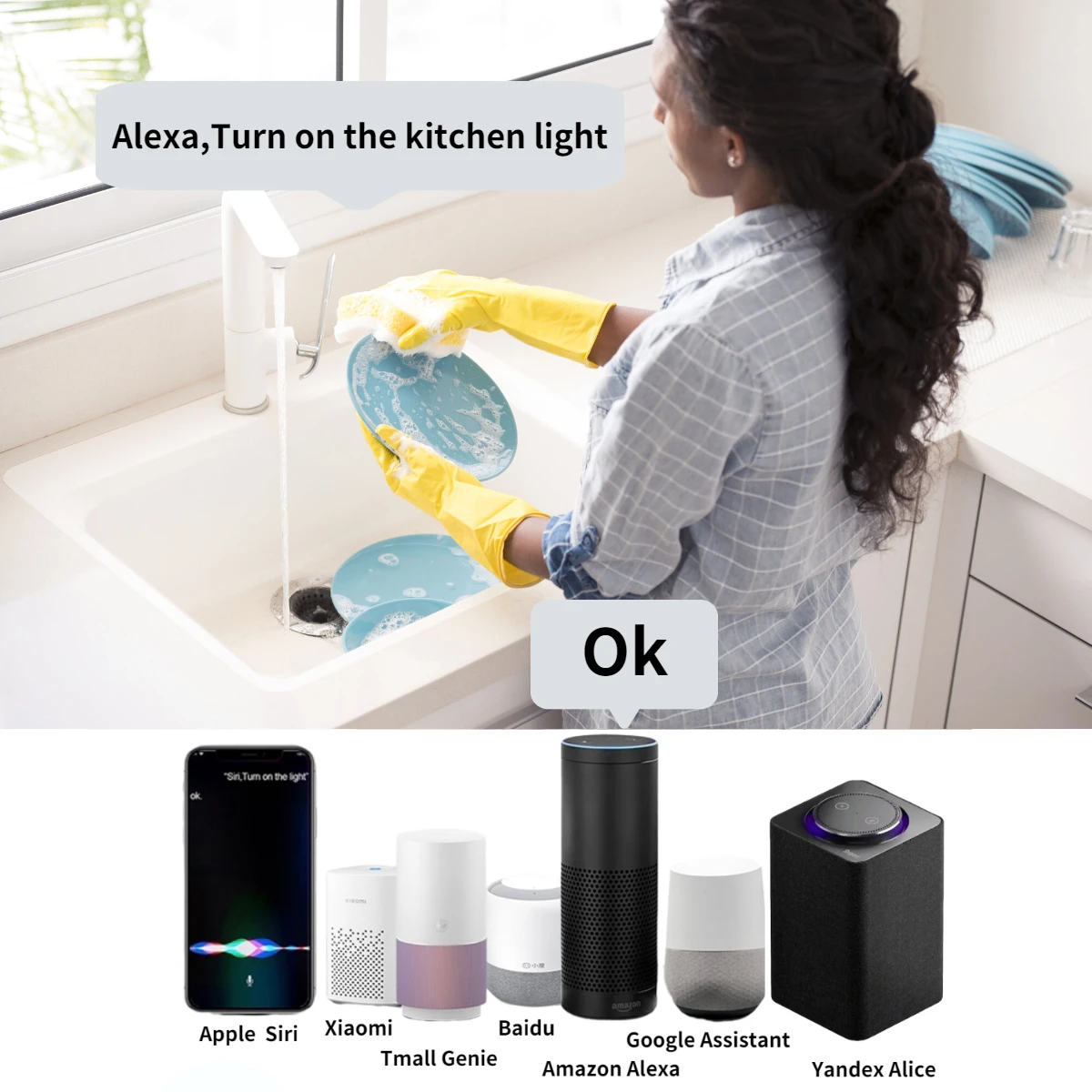 Умный переключатель CozyLife HomeKit Wi-Fi модуль автоматического выключателя 10 А