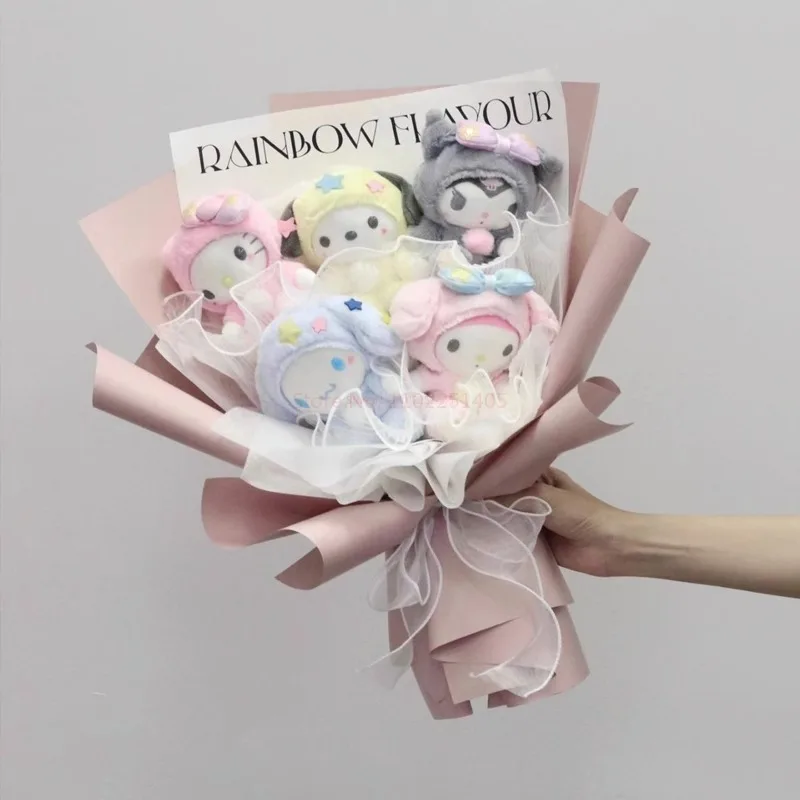 Новинка 2023 г. плюшевый букет Sanrio Kuromi аниме-фигурка на День святого Валентина