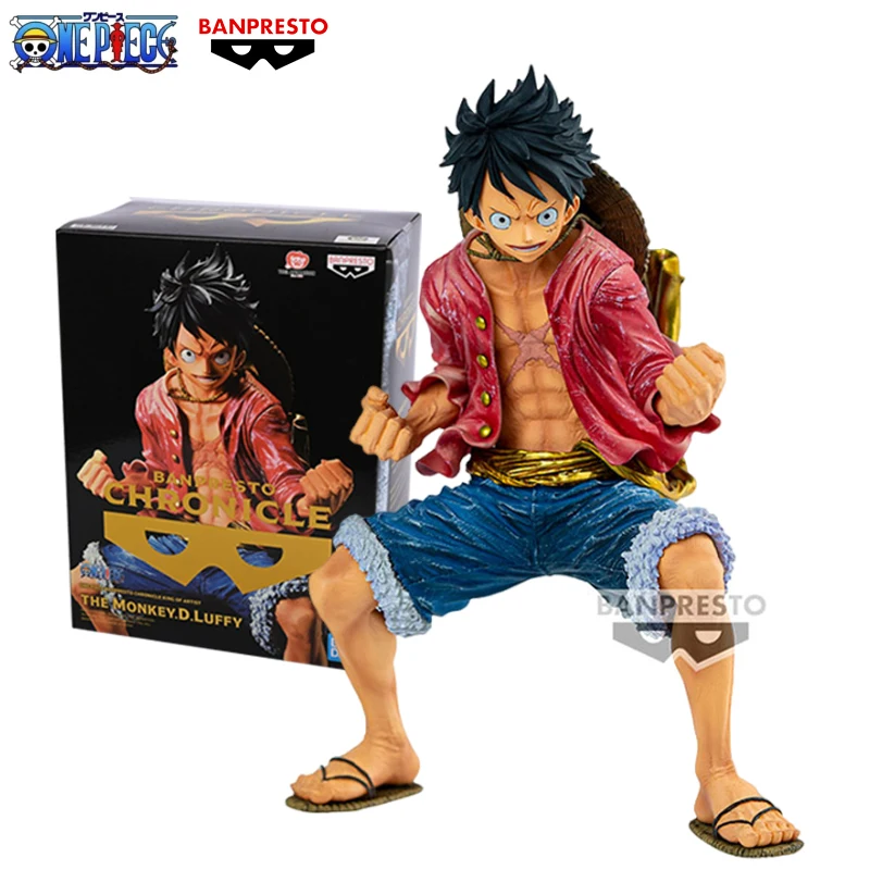 Подлинная в наличии BANPRESTO One Piece Аниме Фигурка KOA Monkey D Luffy Chronicle Игрушки