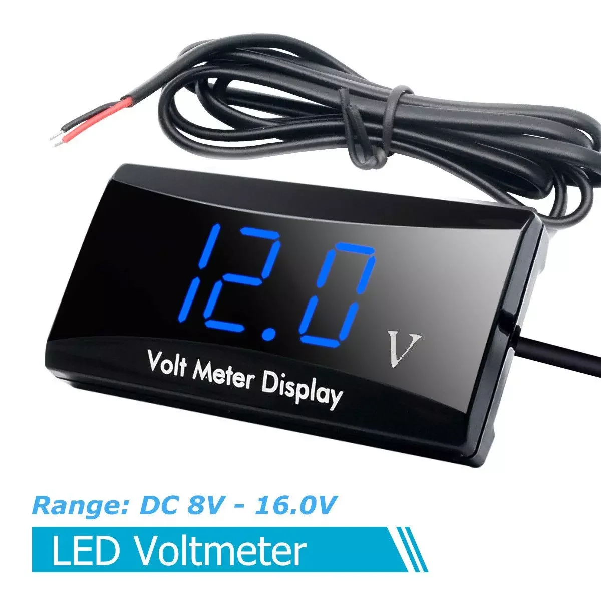 

LED Display Digital Voltmeter Panel Volt Voltage Meter Tester Reverse connection protection 12V For Car motorcycle dropshiping