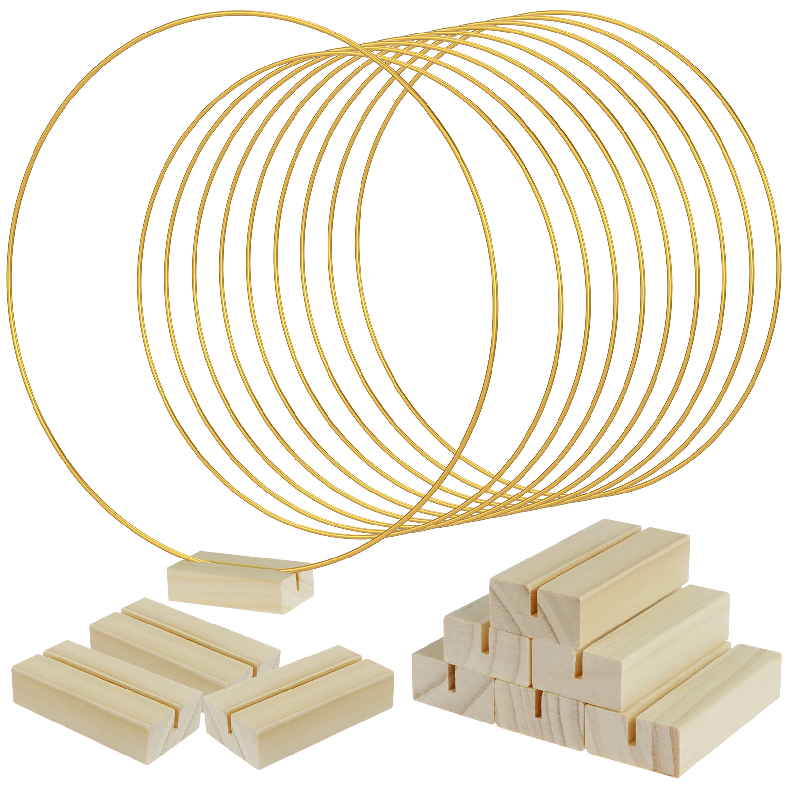 

Металлические кольца для венков, золотые, 10 шт