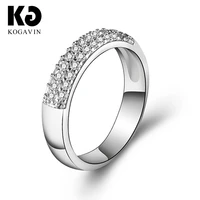 kogavin accessories rings crystal engagement cubic zirconia party anillos anillos mujer ring fashion wedding gift female rings