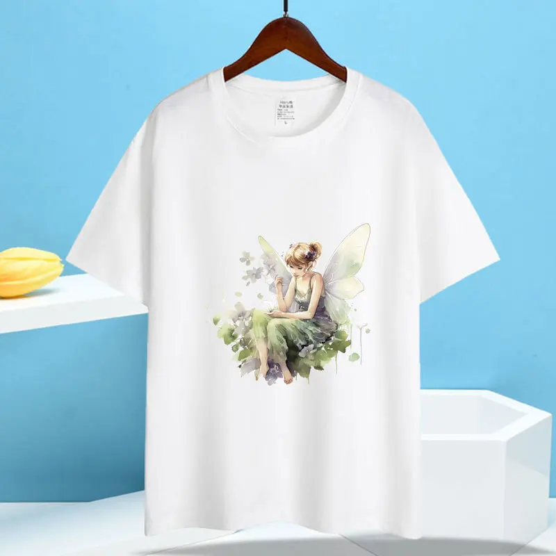 Фото 18 см детская термопереносная наклейка с рисунком эльфа для одежды, виниловая термостойкая моющаяся футболка, наклейка №2