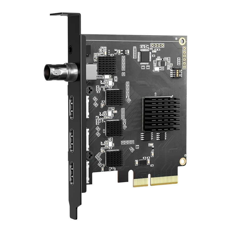 

4 Channel SDI/HDMI-compatible Video Capture Card 1080P 60Hz Broadcast PCI Express HD Card OBS Vmix Wirecast Streaming