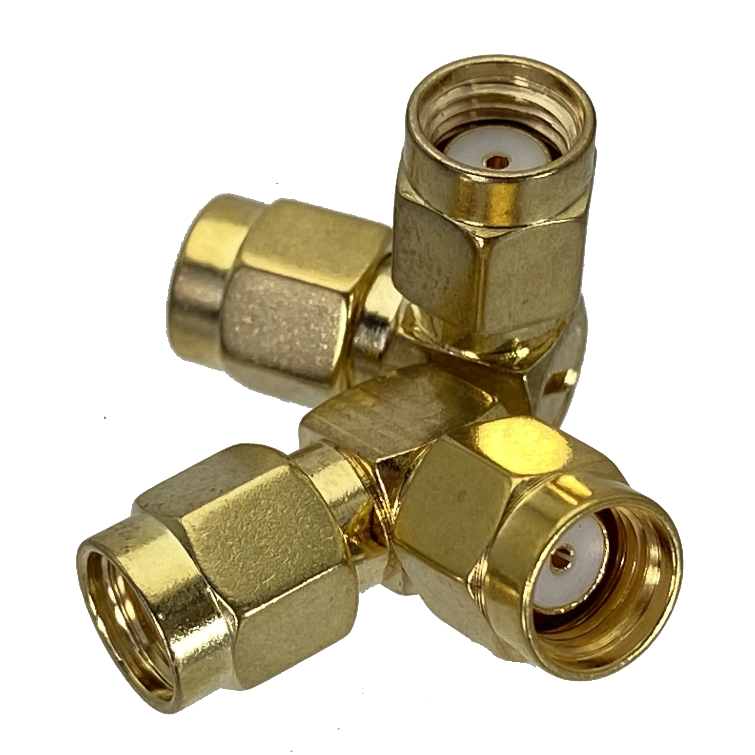 

RP SMA male jack to RP-SMA male right angle in series adapter connector Coaxial Wire Terminals 50ohm