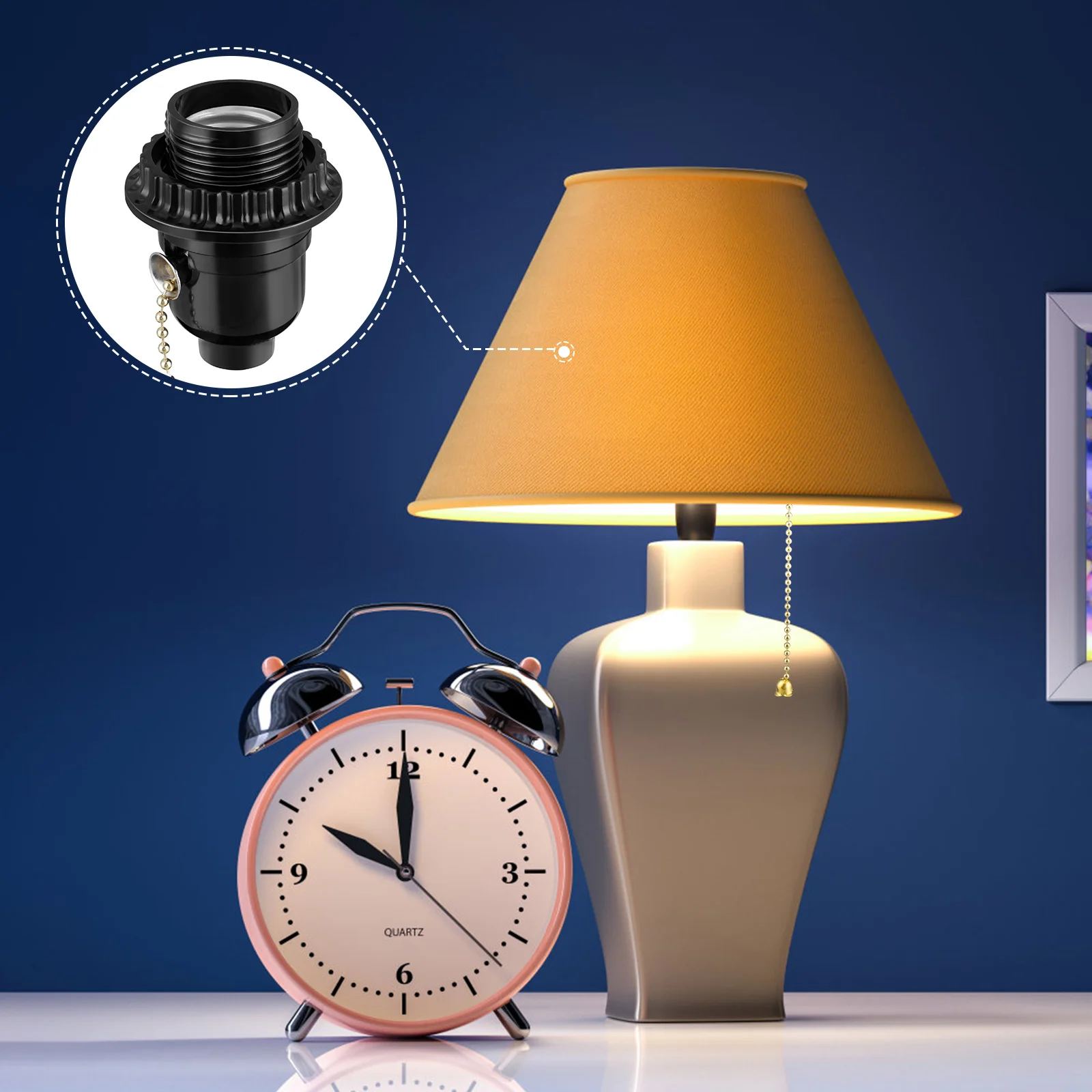 Mobestech 2 шт. пластиковые цоколи для ламп адаптер E27 держатель лампы подвесной винт