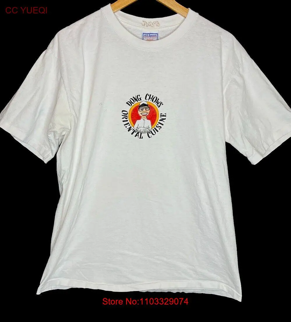 Винтажная футболка 90-х годов Dong Chows Oriental Cuisine забавная новинка все спортивные