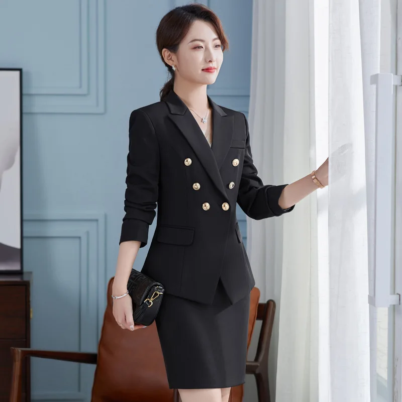 IZICFLY Spring Autumn Style White New Suit For Women Blazer With Pants Business Slim Office 2 Piece Sets Outfits Work Wear
