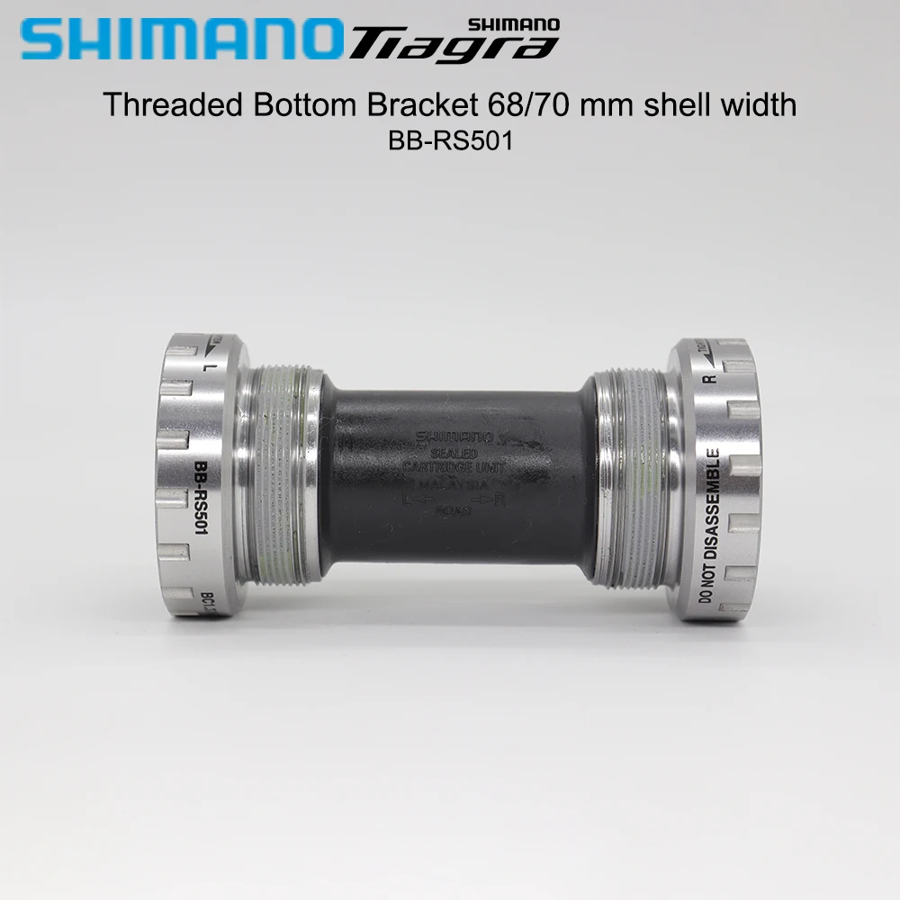 

Задний кронштейн для дорожного велосипеда Shimano TIAGRE BB-RS501, резьбовой HOLLOWTECH 68/70 мм, ширина корпуса BB RS501 для 4700