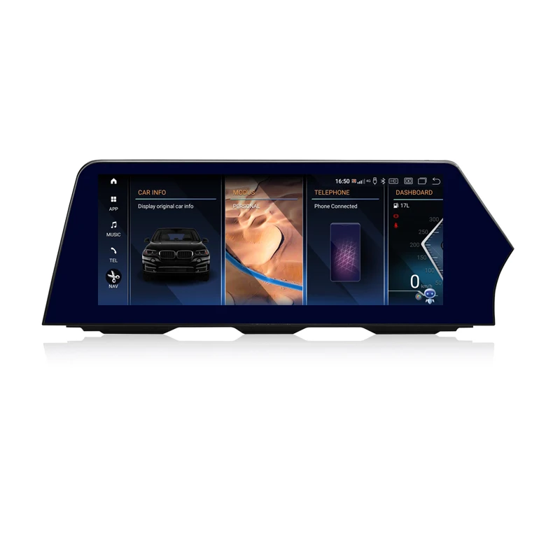 12 3-дюймовый беспроводной мультимедийный радиоприемник RHD Carplay Android 13 для BMW 5 серии