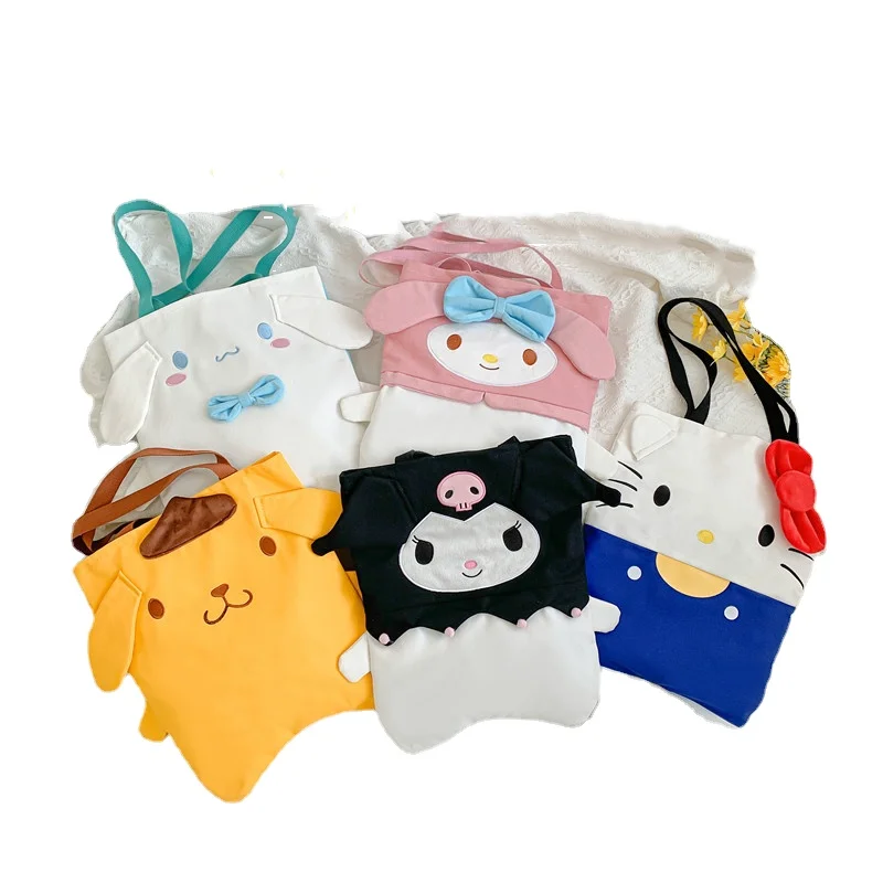 

Sanrio Cinnamoroll Cute Plush Handbag Bag Toys My Melody Hello Kitty Storage Bag Pom Purin Kuromi Kawaii Plush Backpack
