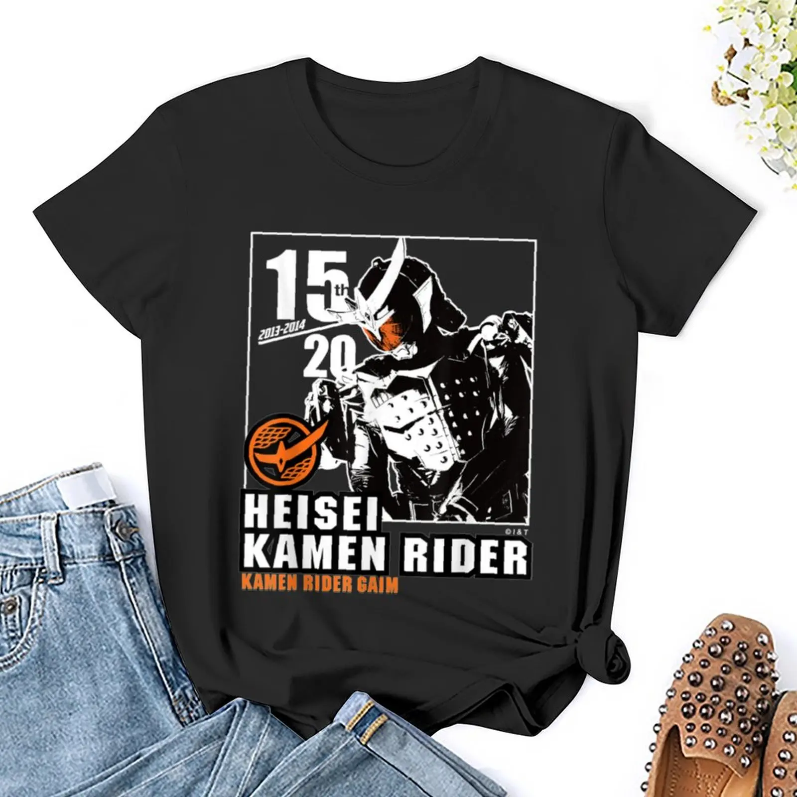 Футболка Kamen Rider Gaim Heisei на годовщину летние укороченные футболки для женщин